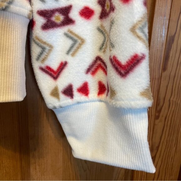 Natural Reflections Women's 1/2 Zip Pullover Long Sleeve Fleece Fair Isle XL NEW - Picture 6 of 8